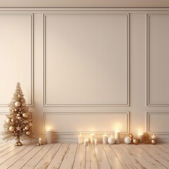 Wall Mural - christmas tree in a room