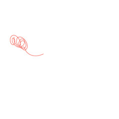 tangled red thread
