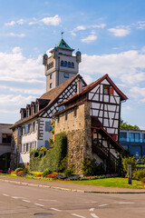 Canvas Print - Dans les rues de Arbon au bord du lac de Constance en Suisse