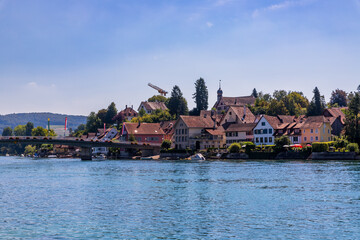 Canvas Print - Le village de Stein am Rhein en Suisse