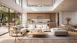© Milan - Beautiful modern living room with natural light