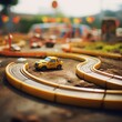 Imaginative Play: Toy Racetrack with Zooming Cars
