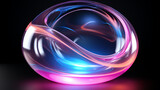 Fototapeta Perspektywa 3d - abstract background with glowing sphere