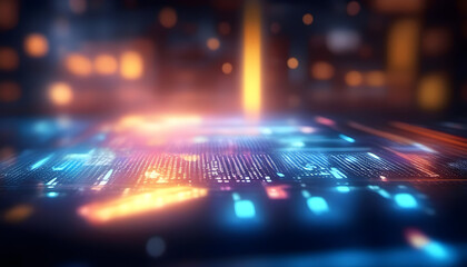 Digital technology industry concept development of programming and coding technologies