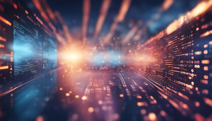 Digital technology industry concept development of programming and coding technologies