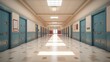 © Jorge Ferreiro - high school hallway with lockers