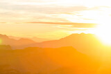 Fototapeta Na ścianę - Mountains on sunset