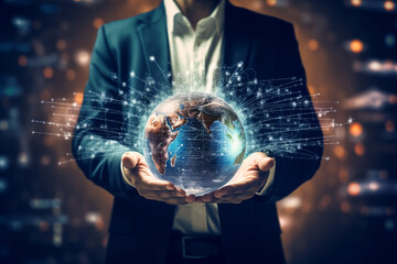 Human hold global technology.