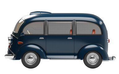 Wall Mural - minivan microcar retrofuturism side