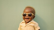 © icehawk33 - Fashion Portrait of a Stylish Baby Boy Wearing Sunglasses