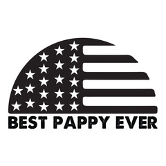 Wall Mural - Best pappy ever, Pappy Svg , Pappy Vector 