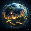 © Leon - The planet's digital heartbeat, capturing the viewer's intrigue