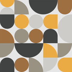 Wall Mural - Geometric mid century retro pattern wallpaper background