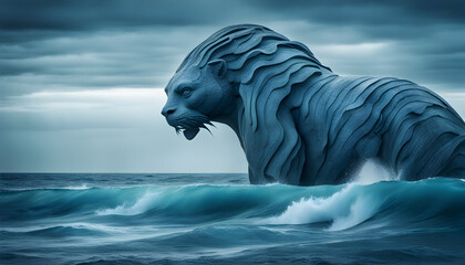 A water lion, guradian of the ocean