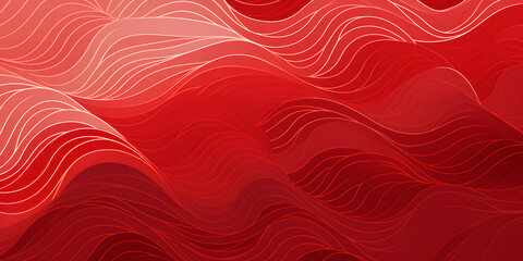 waved red background with a wavy pattern, chinese new year festivities, striped compositions, circul