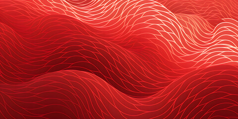 waved red background with a wavy pattern, chinese new year festivities, striped compositions, circul