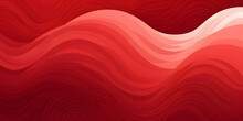Waved Red Background With A Wavy Pattern, Chinese New Year Festivities, Striped Compositions, Circular Shapes, 2D Red Pattern With Waves, Minimalist Color Palette, Chinese Wallpaper