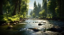 Beautiful Realistic River Photos