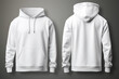 © charnsitr - blank white male long sleeve hoodie for design mock up