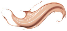 foundation makeup, foundation cream splash, Liquid cosmetic 3d Illustration.