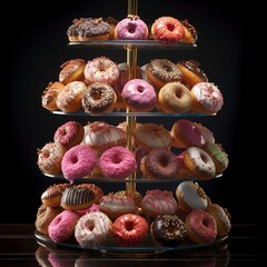 display of donuts