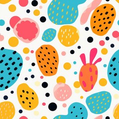 Poster - Vibrant Polka Dot Fiesta Pattern