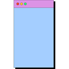 Text box retro computer windows and screens