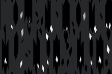 Seamless Pattern Texture With Pattern On Black Background For Military Camouflage Clothing