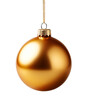 christmas ball deko isolated on clear PNG background - concept in new year.