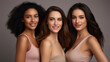 © ZAY WIN HTAI - Diverse group of women standing together, multicultural female beauty, diversity concept.