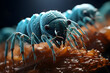 Bed bugs under a microscope