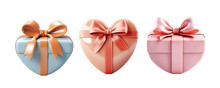 3d heart gift for valentine set