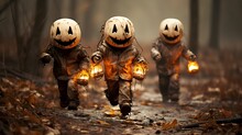 Halloween Creepy Cute Characters - Wallpaper 