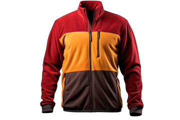 Poster - Mens Warm Polar Fleece Jacket On Transparent Background