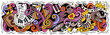 © balabolka - Music cartoon doodles illustration. Colorful musical vector banner