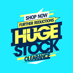 Wall Mural - Huge stock clearance, further reductions sale banner