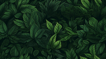 green leaves background