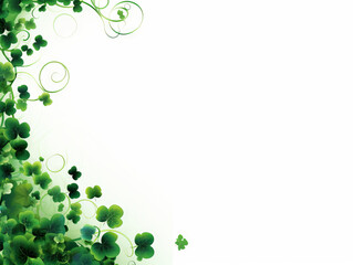 St Patricks Day graphics with copy space