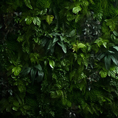 Sticker - Rainforrest greenwall background