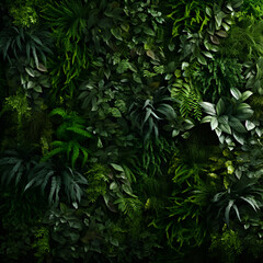 Sticker - Rainforrest greenwall background