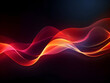 © Akilmazumder - Dark abstract curve and wavy background with gradient and color, Glowing waves in a dark background, Curvy wallpaper design