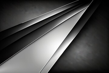 Wall Mural - Abstract metallic background, black and white design