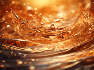 Wall Mural - Liquid gold background