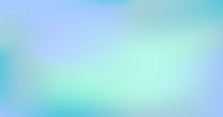 Gradient winter pastel background. Green, blue and purple colors. Flow design wallpaper. Blur vector illustration