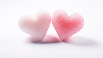 Sugar Hearts Isolated On White Background, Background Image,Valentine Background Images, Hd