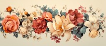 Beautiful Vintage Floral Pattern Art And Design