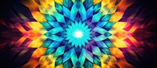 Colorful Abstract Kaleidoscope Photo Background