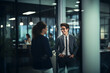 © Gul - business people in a corridor