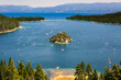 Lake Tahoe - Emerald Bay / Fennette Island on Summer Day 