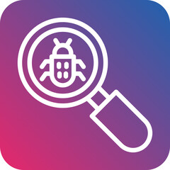 Vector Design Bug Search Icon Style
